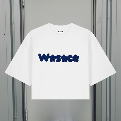 MELTED STAR WHITE BOXY TEE