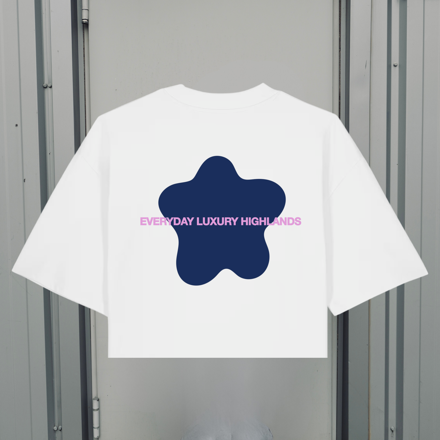 MELTED STAR WHITE BOXY TEE