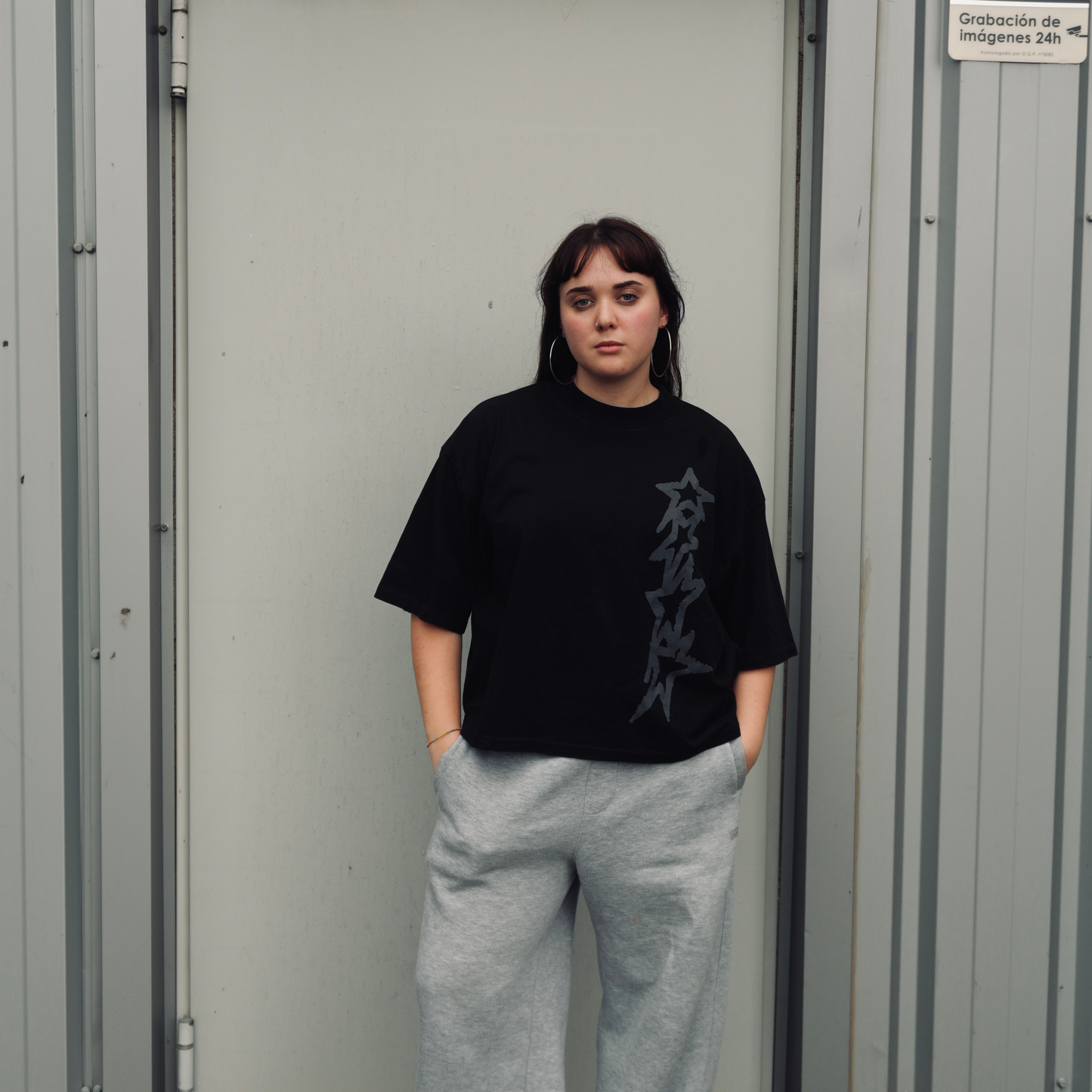 STARLINK BLACK BOXY TEE