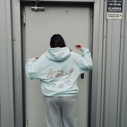 F&F HERITAGE BLUE HEAVY HOODIE