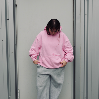 F&F HERITAGE PINK HEAVY HOODIE